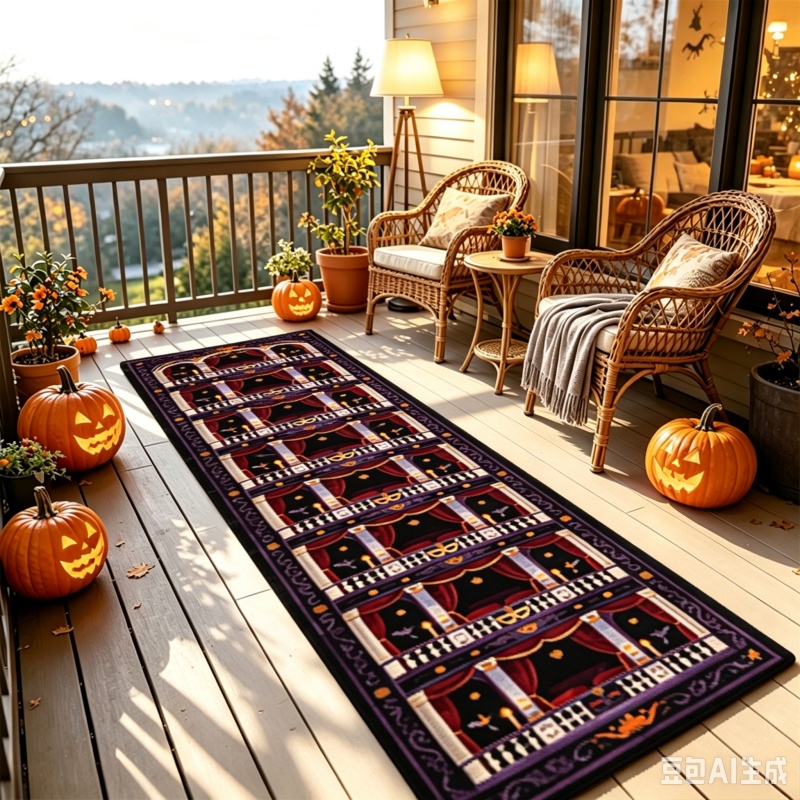 Commercial Window Printing - Alfombra gótica con estampado de escena