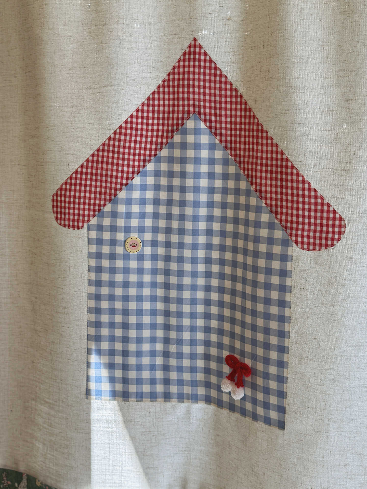 Commercial Window Printing - Cortina de puerta Noren VIKAMA Gingham