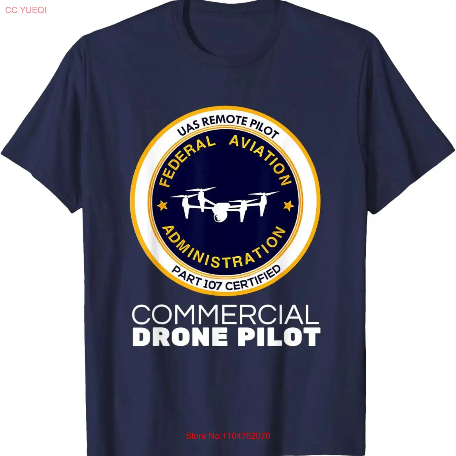 Commercial Printing Usa - Camiseta FAA para piloto de drones
