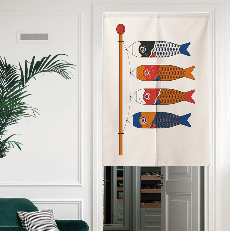 Commercial Window Printing - VIKAMA Cortina Japonesa Plegable Noren con