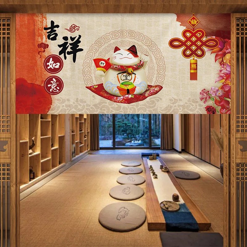 Commercial Window Printing - Cortina Japonesa Noren VIKAMA con Diseño