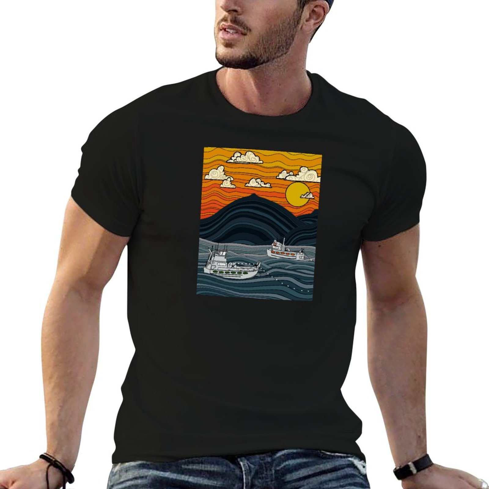 Commercial Shirt Printing - Camiseta de Pesca Comercial, Ropa de