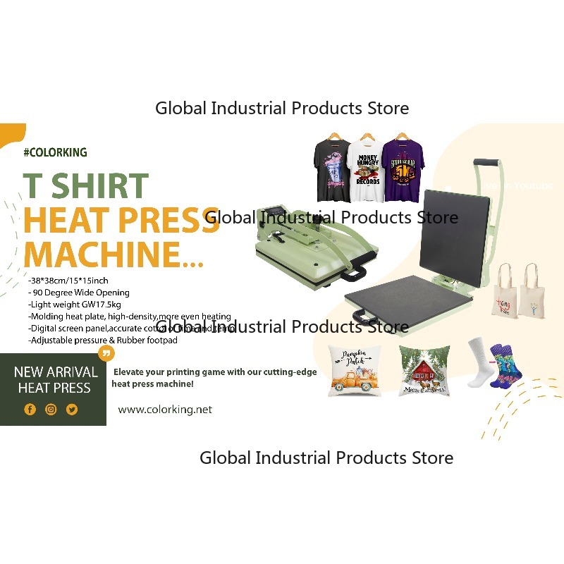 Commercial Grade Printing Press - Prensa de Calor de Apertura Amplia