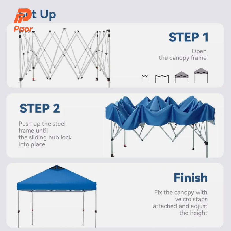 Carpa de aluminio personalizad - Commercial Printing Logo reseña y precio