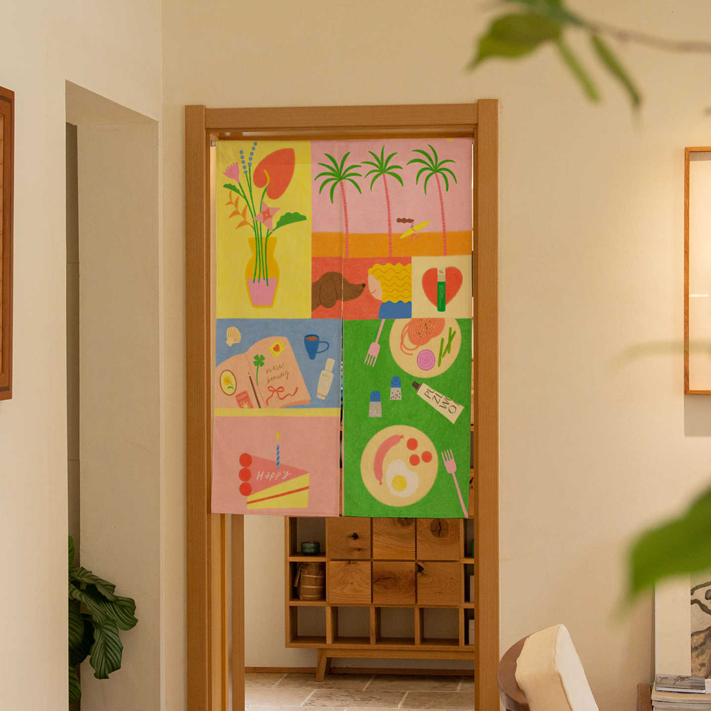 Cortina de puerta Noren tropic - Commercial Window Printing reseña y precio
