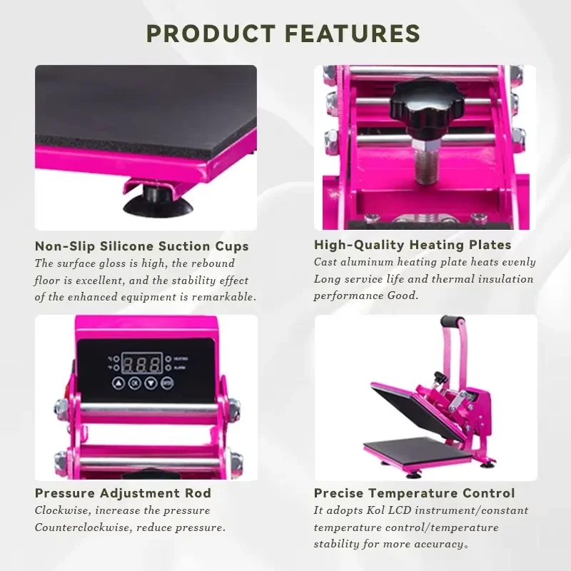 Máquina de Prensa de Calor 8 e - Commercial Grade Printing Press reseña y precio