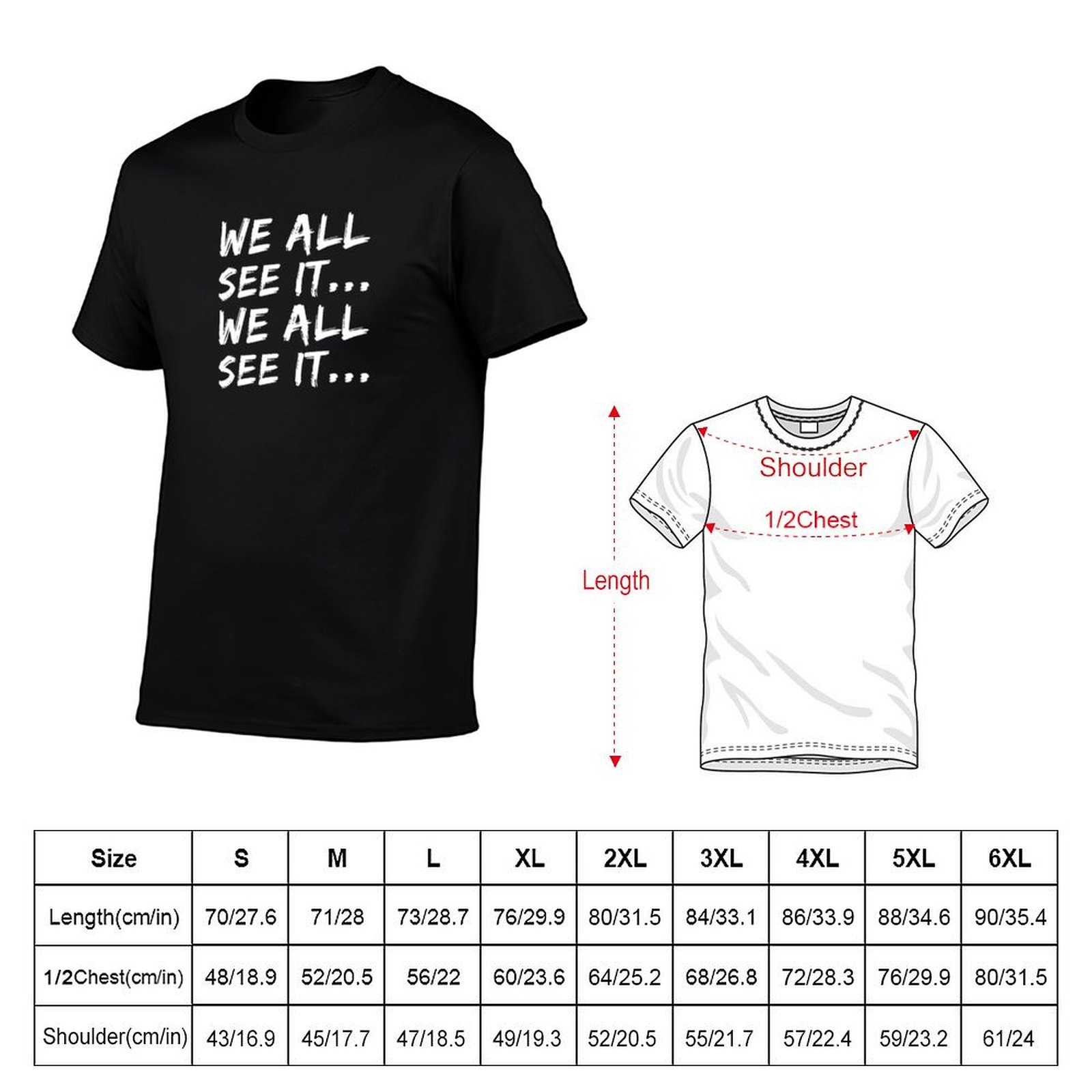 Todos lo vemos... Todos lo vem - Commercial Shirt Printing reseña y precio