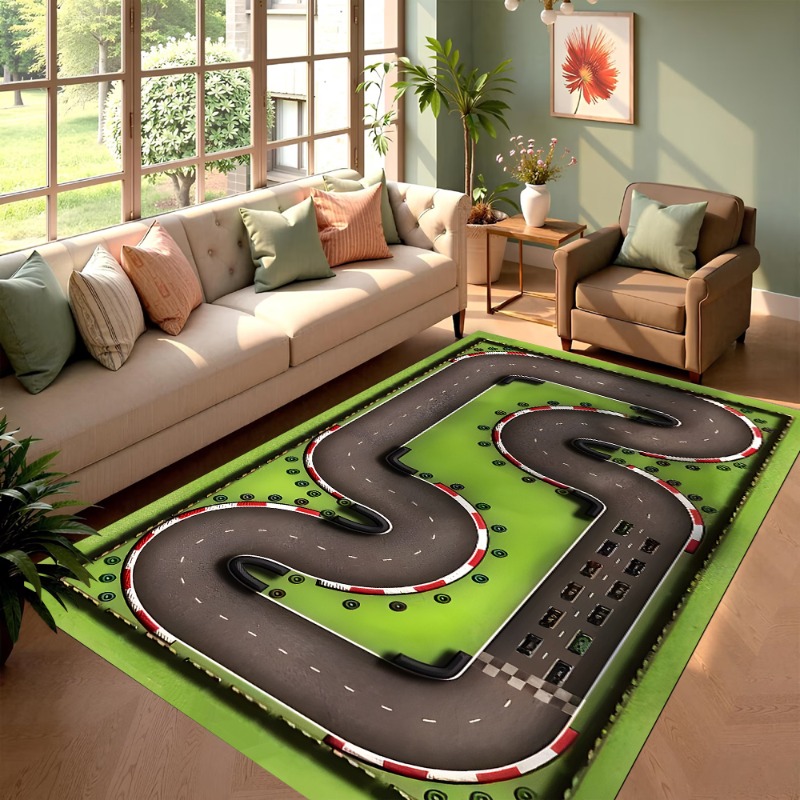 Alfombra de área de juego de t - Commercial Road Printing reseña y precio