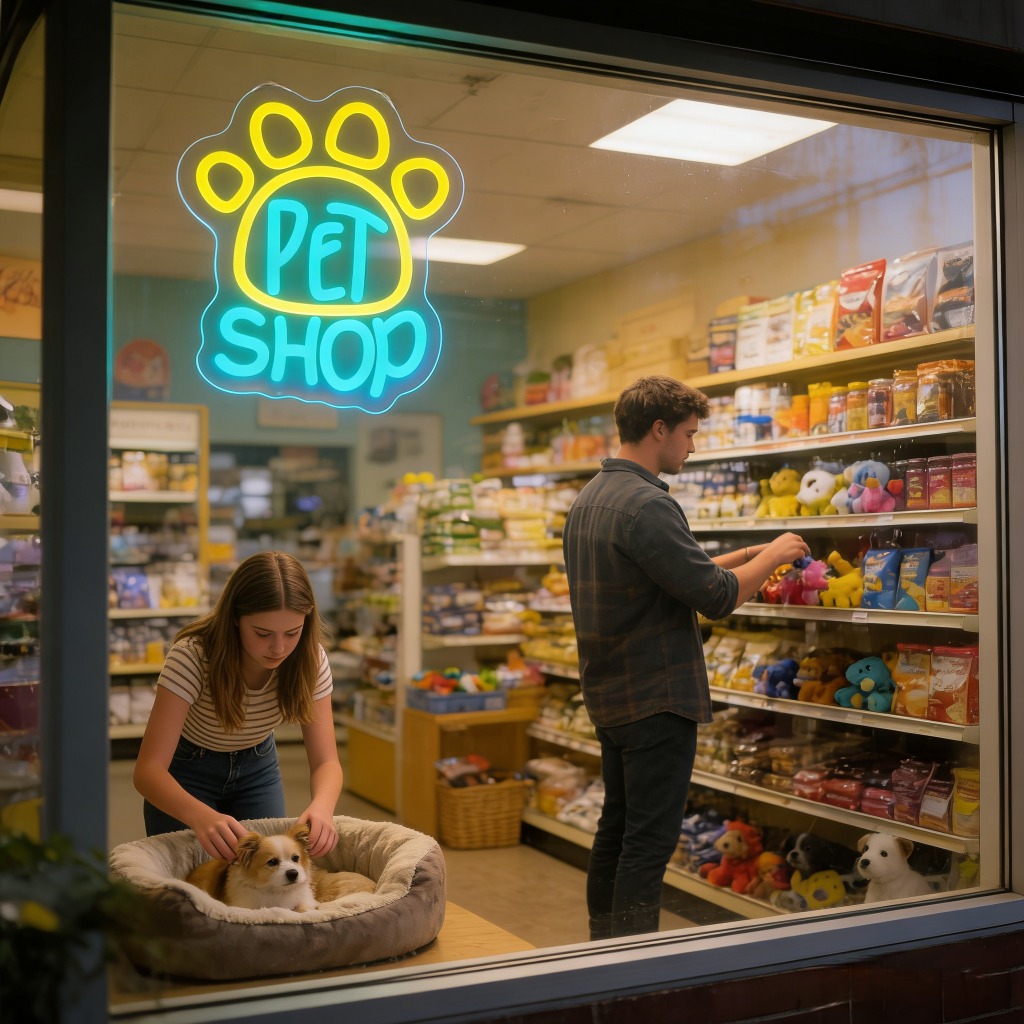 Letrero de Neón LED para Tiend - Commercial Window Printing reseña y precio