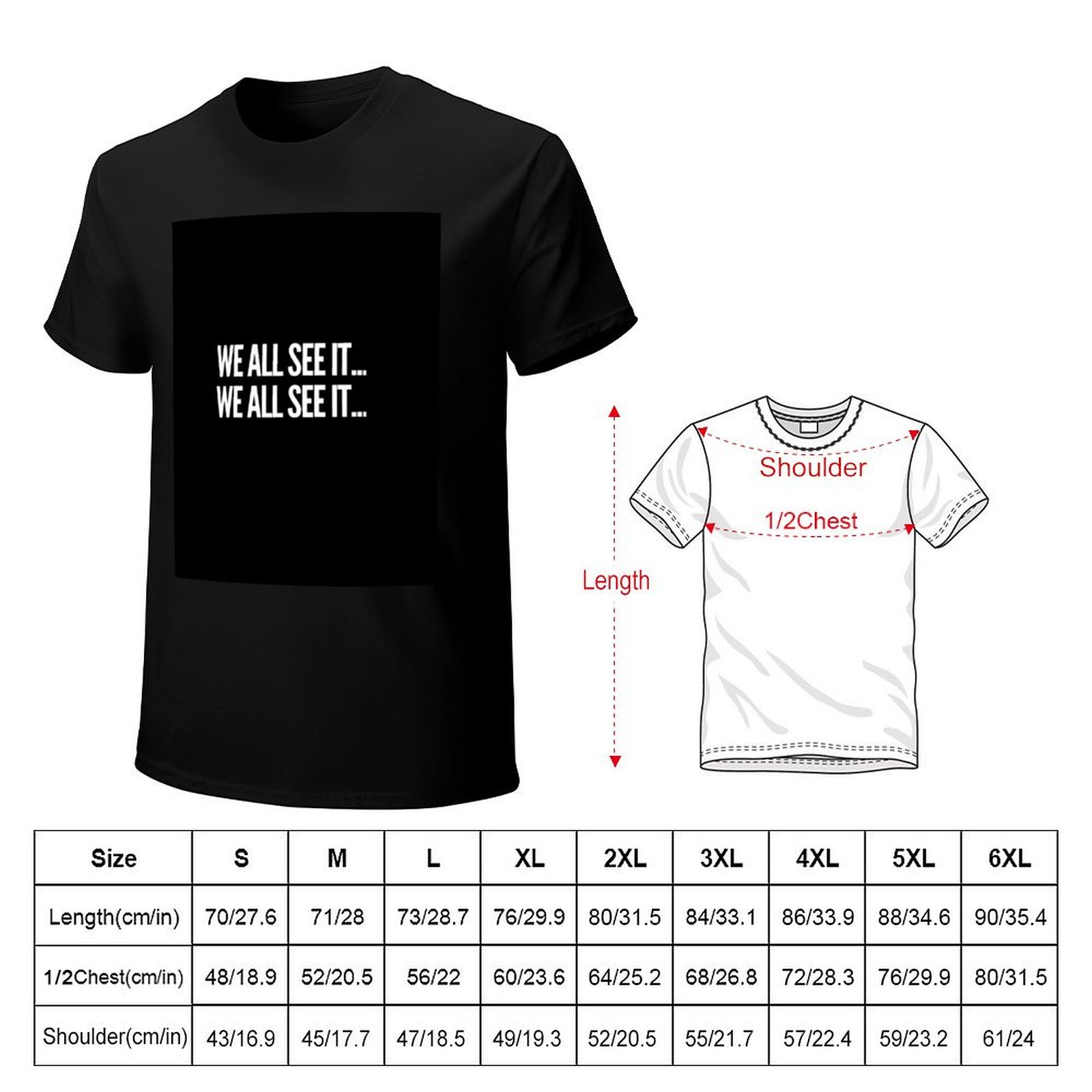 Todos lo vemos... Todos lo vem - Commercial Shirt Printing reseña y precio